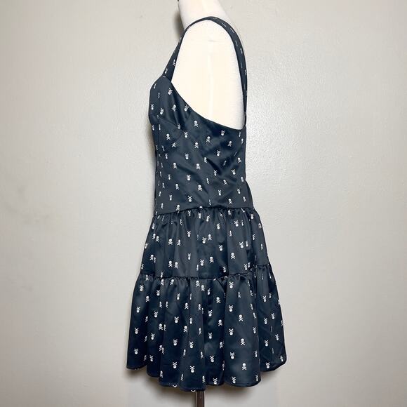 Betsey Johnson Katey Romper Black and Skulls - Picture 7 of 9